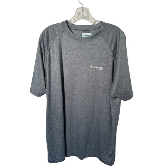 Columbia PFG Mens Performance T Shirt Size XL Gray Short Sleeve - Picture 1 of 3